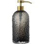 Zeepdispenser H16,2 cm, Zwart/Goud