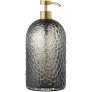 Zeepdispenser H20 cm, Zwart/Goud