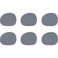 Onderzetter 6 stuks 12,2x10 cm