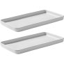 Serveerschalen 2 stuks 34x18 cm, Arctic White