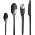 Bestekset 16-delig, Mat Zwart