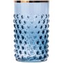 Waterglas 20 cl, Blue Smoke/Gold