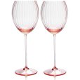 Wittewijnglas 2 stuks 38 cl, Roze