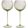 Rodewijnglas 2 stuks 58 cl, Olive Green