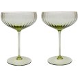 Champagnecoupe 2 stuks 21 cl, Olivegreen