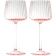 Wittewijnglas 2 stuks 23 cl, Roze
