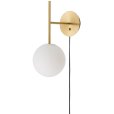 Wandlamp 46 cm, Brushed Brass