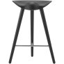 ML 42 Counter Stoel H73 cm, Zwart/Staal