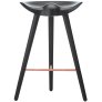 ML 42 Counter Stoel H73 cm, Zwart/Koper