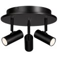 Plafondlamp &Oslash;25 cm, Mat Zwart