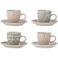 Espressokop met Schotel 4-delige set 8 cl