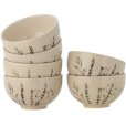 Kom 6 stuks &Oslash;11,5 cm, Nature