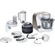 10-delige set Accessoires, Wit/Champagne