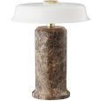 No. 2 Oplaadbare Tafellamp H22 cm, Donkere Keizer/Opaal