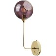 Wandlamp 57 cm, Purple Rain/Goud