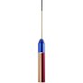 1 Hanglamp H35 cm, Kobalt/Rood/Transparant/Rouge