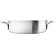 Sauteerpan 24 cm, Geborsteld Staal