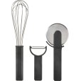 Keukentoolset 3-delig, Zwart