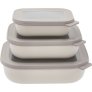 Laag Rechthoekig Vershouddozen 3 stuks, Nordic White