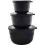 Hoog Vershouddozen 3 stuks, Zwart