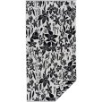 Badhanddoek 70x140 cm, Lelie Zwart/Wit