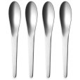 Dessertlepels 4 stuks, Mat Staal