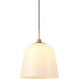 Hanglamp Ø30 cm, Opaal/Antiek