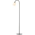 Vloerlamp H130 cm, Zwart/Opaal