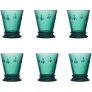 Rochére Abeille Waterglas 6 stuks 26 cl, Smaragdgroen
