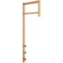 Wandkapstok H82 cm, Bamboe