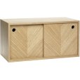 Herringbone Kastje 40 cm, Eikenhout