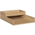 Rail Bureau-organizer 2-delig, Eikenhout