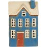 Nyhavn Waxinelichthuisje H20,5 cm, Bruin/Blauw