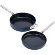 Non-stick Sauterpan met Inklapbaar Handvat 2-delige set