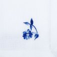 Servetten 6 stuks 50x50 cm, Wit/Blauw