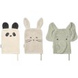 Liewood Sylvester Washandjes 3 Stuks, Dove Blue
