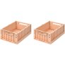 LIEWOOD Weston Vouw-/Opbergkrat 2 stuks 25X36 cm, Tuscany Rose