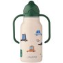 Liewood Kimmie Waterfles 250 ml, Cars/Sandy
