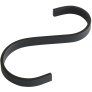S-haak 9,8 cm, Matzwart