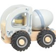 Cementwagen met Rubberen Wielen 18 cm, Wit