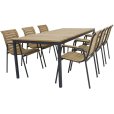 Tuinmeubelset met Toscana Tafel 197 cm en 6 Bellevue Stoelen, Antraciet
