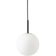 Hanglamp &Oslash;20 cm, Mat Opal/Zwart