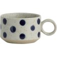 Theekop 20 cl, Zand/Donkerblauw