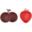 Aardbei en Kers 2 stuks, Cherry Red/Nutmeg