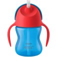 Rietjesbeker 200 ml, Blauw/Rood