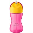 Rietjesbeker 300 ml, Roze/Geel