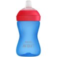 Beker met Drinktuit 300 ml, Blauw/Rood