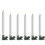 Kerstboomlicht met Klem LED 6-delige set &Oslash;1,3xH13,8 cm, Donkergroen