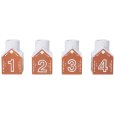 Adventskaars 4-delige set H7,5 cm