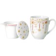 Theekop Set 3-delig 40 cl, Wit